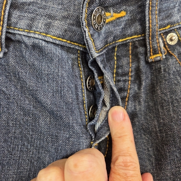 Guess Men's Coronada Butron Fly Bootcut Blue Jeans Size 29x30 - Picture 6 of 6